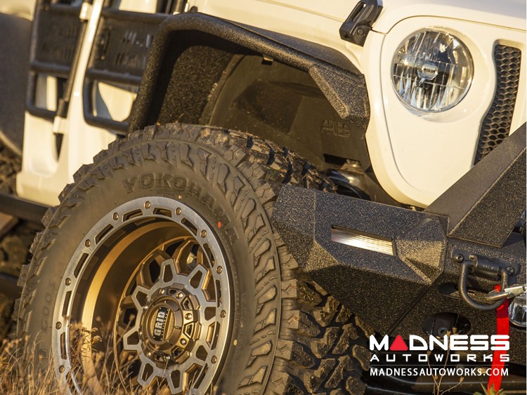 Jeep Wrangler JL Fender Flares Front Textured Black Powdercoat